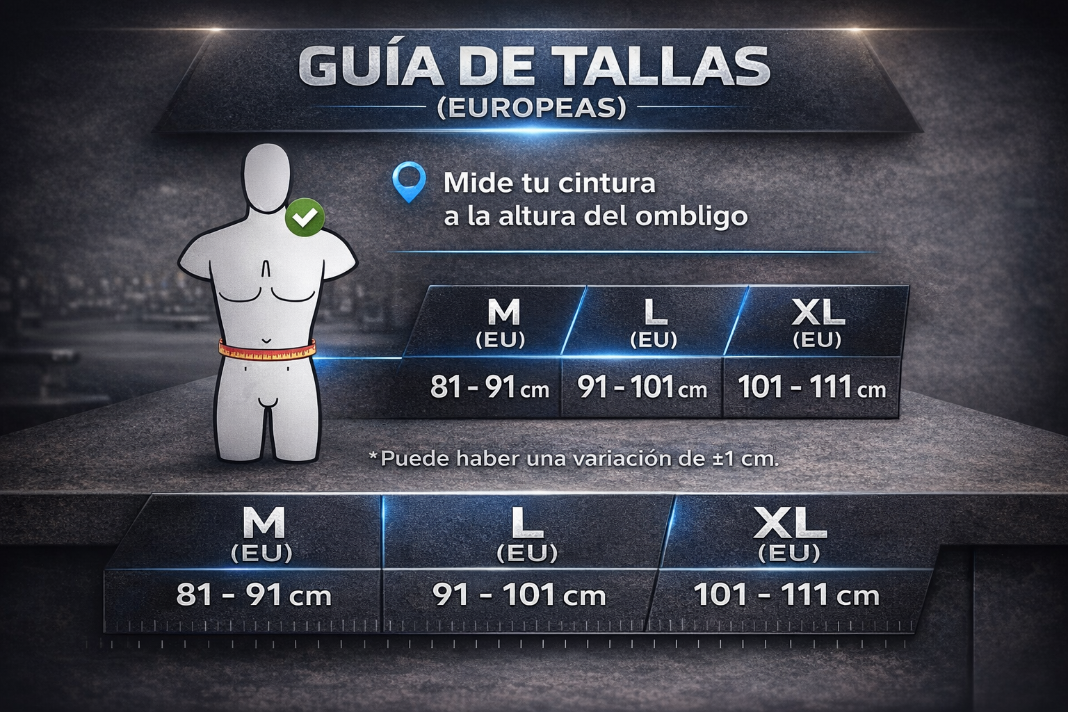 Guía de tallas